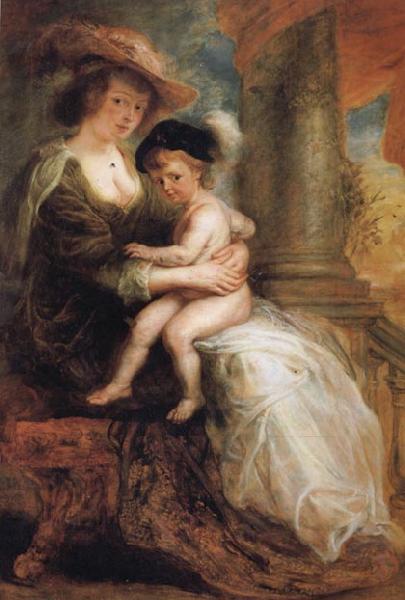 Peter Paul Rubens Helene Fourment and her Eldest Son Frans oil painting image